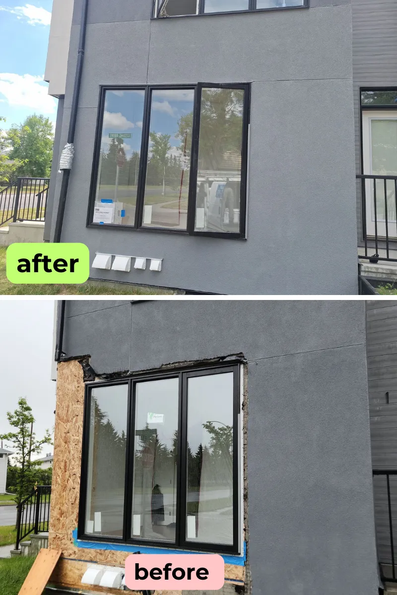 A look at how acrylic stucco might look at your home - Gissing Drive SW Calgary